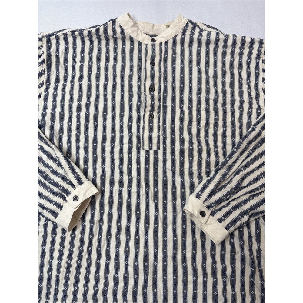 Scully Western Shirt Banded Collar Rangewear Cowboy Pullover Geometric Mens XL - Picture 2 of 7